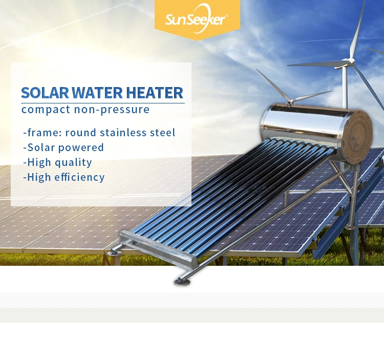 New Design Solar Water Heater with Round Frame