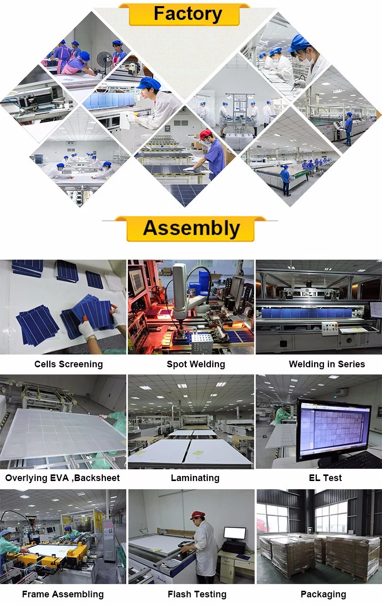 300W Pvt Hybrid Solar Panel Parts Price List