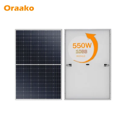 Oraako 320W 400W 맞춤형 단결정 광전지 태양광 모듈 Pvt 하이브리드 태양계 패널 지붕