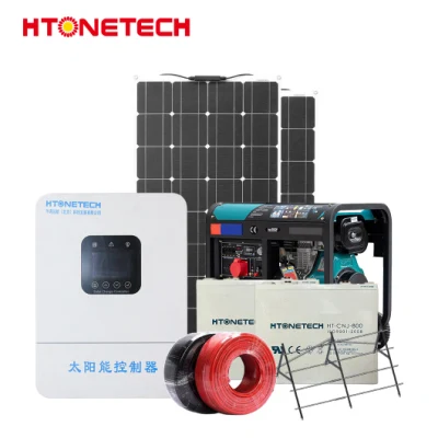 Htonetech Off Grid 3000 태양광 발전 시스템 제조 중국 13kw 단결정 태양광 패널 150W 저렴한 디젤 발전기 태양광 하이브리드 Pvt 시스템